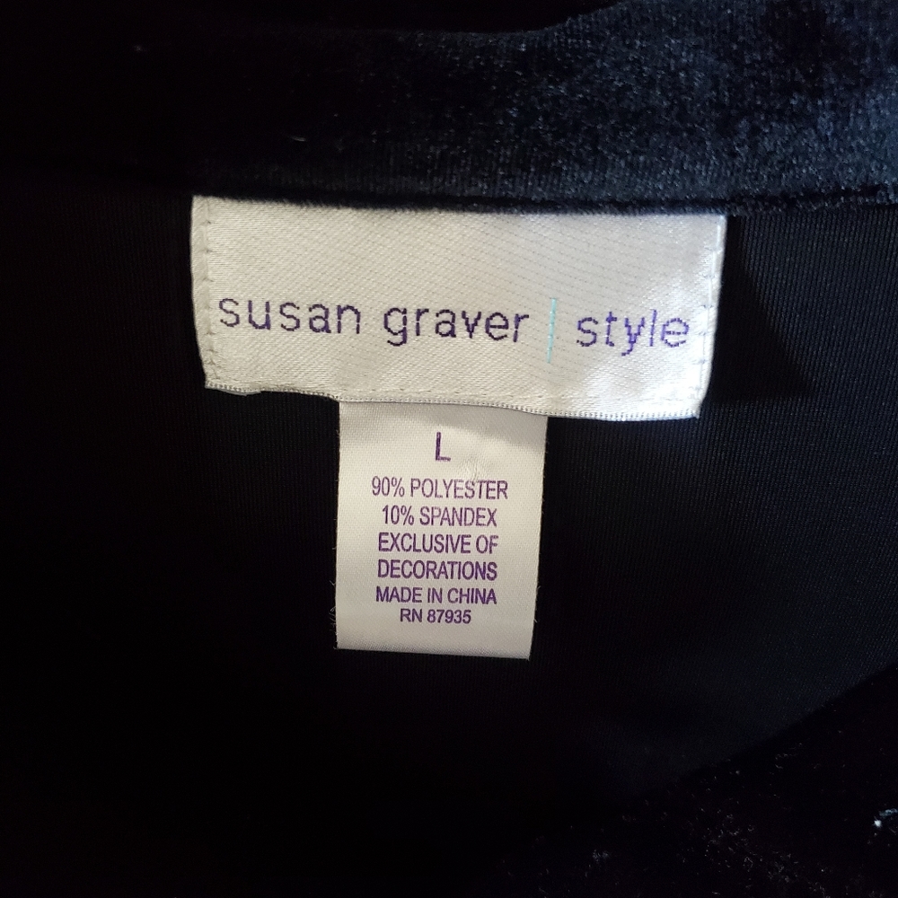 ***SUSAN GRAVER VELVET JACKET*** - Picture 3 of 3